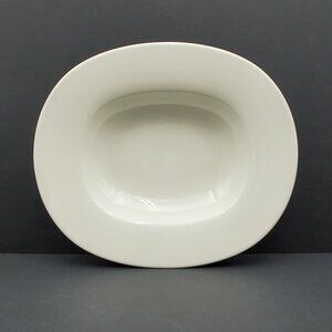 Villeroy & Boch Affinity Deep Plate White Porcelain 11.5" Oval Salad Pasta Bowl